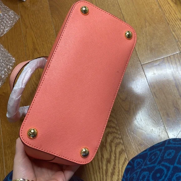 💕 Michael kors NWT jet set leather medium peach tote gorgeous 💕 - Picture 14 of 15